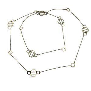 Tiffany & Co. Paloma Picasso Sterling Silver Zellige Necklace with Box#22958